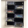Showcase 12 Car Display Case Wall Mount Black Back Panel Extra Space Mijo Exclusives 1/64 Scale Models MJ10012BK