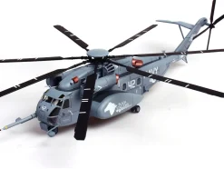 Sikorsky MH-53E Sea Dragon Helicopter "United States Navy, Black Stallions, Tail Number 42" Light Gray 1/72 Diecast Model by Panzerkampf