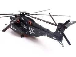 Sikorsky MH-53E Sea Dragon Helicopter "United States Navy, Vanguard, Tail Number 555" Dark Gray 1/72 Diecast Model by Panzerkampf