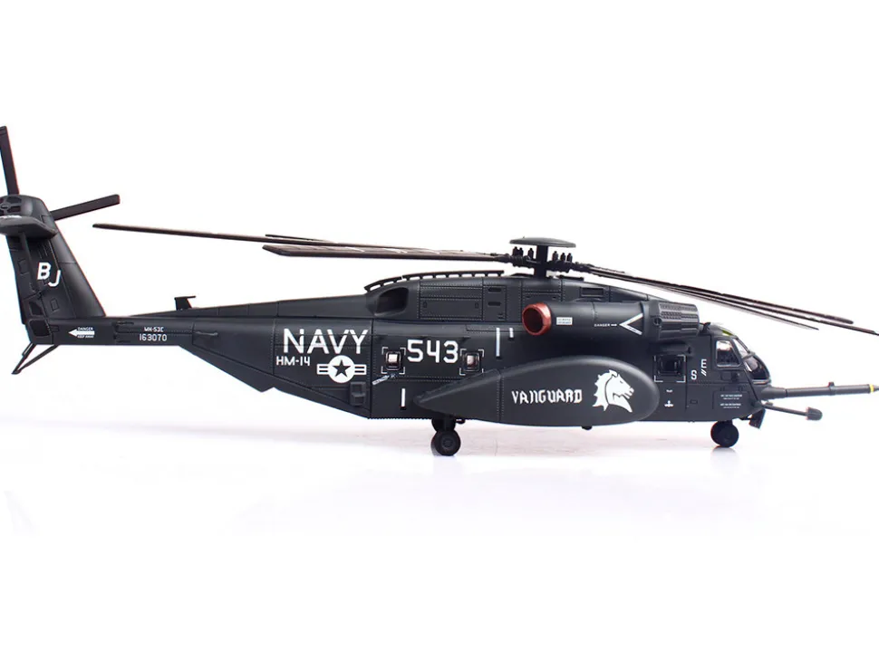 Sikorsky MH-53E Sea Dragon Helicopter "United States Navy, Vanguard, Tail Number 543" Dark Gray 1/72 Diecast Model by Panzerkampf