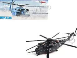 Sikorsky MH-53E Sea Dragon Helicopter "United States Navy, Blackhawks, Tail Number 17" Dark Gray 1/72 Diecast Model by Panzerkampf