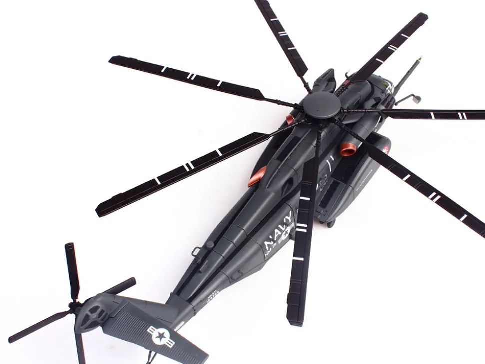 Sikorsky MH-53E Sea Dragon Helicopter "United States Navy, Blackhawks, Tail Number 06" Dark Gray 1/72 Diecast Model by Panzerkampf