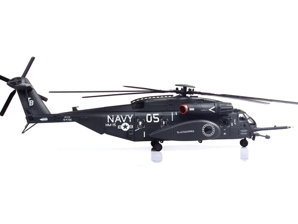 Sikorsky MH-53E Sea Dragon Helicopter "United States Navy, Blackhawks, Tail Number 05" Dark Gray 1/72 Diecast Model by Panzerkampf