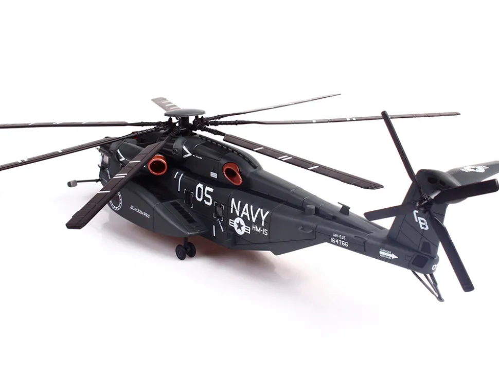 Sikorsky MH-53E Sea Dragon Helicopter "United States Navy, Blackhawks, Tail Number 05" Dark Gray 1/72 Diecast Model by Panzerkampf