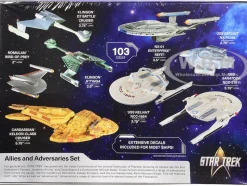 Skill 2 Model Kit Allies and Adversaries Space Ship Set "Star Trek" Franchise 1/2500 Scale Model by AMT