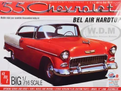 Skill 3 Model Kit 1955 Chevrolet Bel Air Hardtop 1/16 Scale Model AMT AMT1452