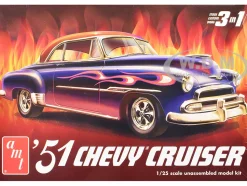 Skill 2 Model Kit 1951 Chevrolet Cruiser 3-in-1 Kit 1/25 Scale Model by AMT
