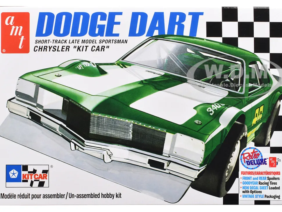 Skill 2 Model Kit Dodge Dart Sportsman Short Track "Kit Car" 1/25 Scale Model by AMT