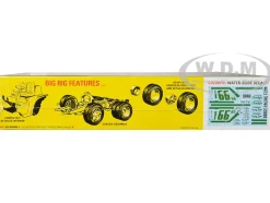 Skill 3 Model Kit 1966 Dodge L700 Truck with Flatbed Racing Trailer 1/25 Scale Model AMT AMT1368