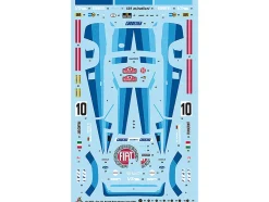 Skill 3 Model Kit Fiat 131 Abarth Rally #10 Winner Montecarlo Rally 1980 1/24 Scale Model Italeri 3662