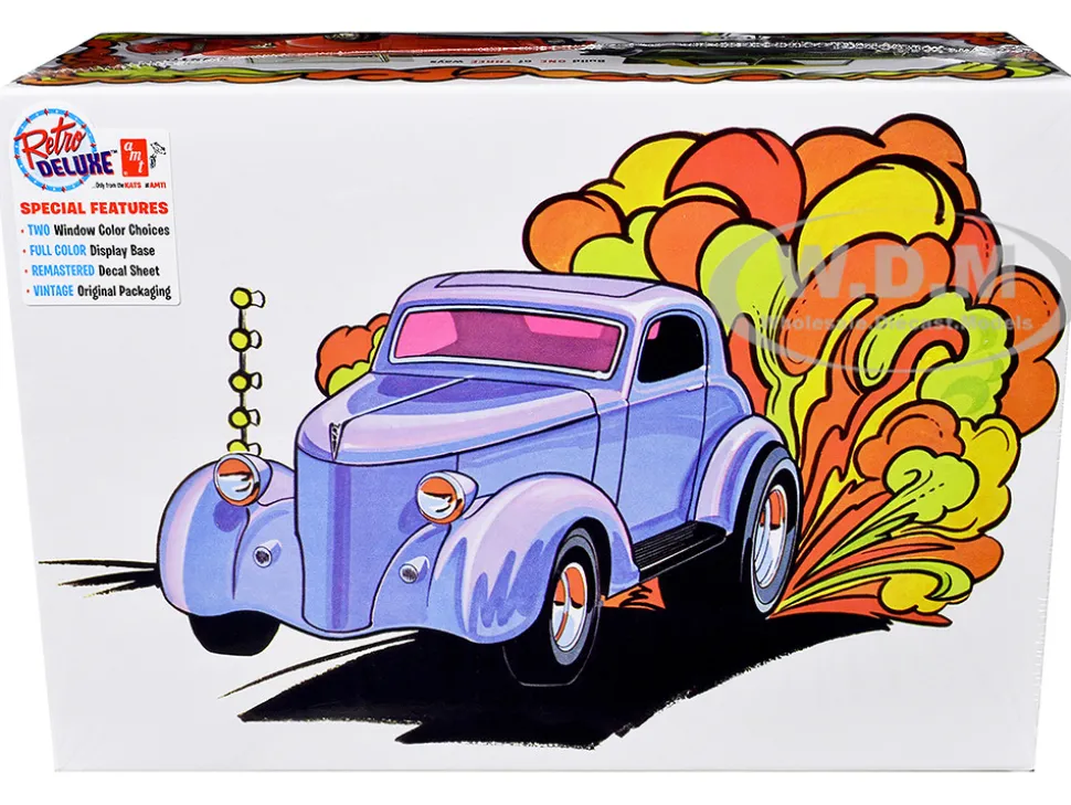 Skill 2 Model Kit 1936 Ford Coupe Gasser 3-in-1 Kit 1/25 Scale Model by AMT
