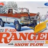 Skill 3 Model Kit 1972 Ford F-250 Ranger XLT Pickup Truck with Snow Plow 1/25 Scale Model by Moebius