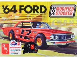 Skill 2 Model Kit 1964 Ford Galaxie Modified Stocker 1/25 Scale Model AMT AMT1383