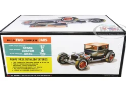 Skill 2 Model Kit 1925 Ford Model T Chopped Set of 2 pieces 1/25 Scale Model AMT AMT1167