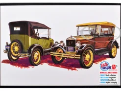 Skill 2 Model Kit 1927 Ford Model T Touring 2 in 1 Kit 1/25 Scale Model by AMT
