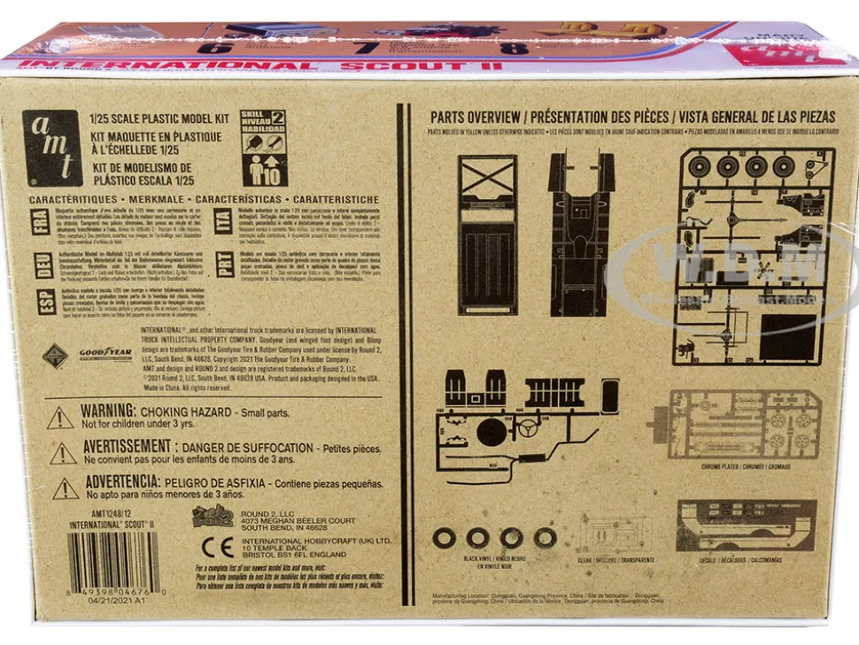 Skill 2 Model Kit IH International Harvester Scout II 1/25 Scale Model AMT AMT1248