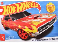 Skill 2 Model Kit 1969 Mercury Cougar Eliminator "Hot Wheels" 1/25 Scale Model by AMT