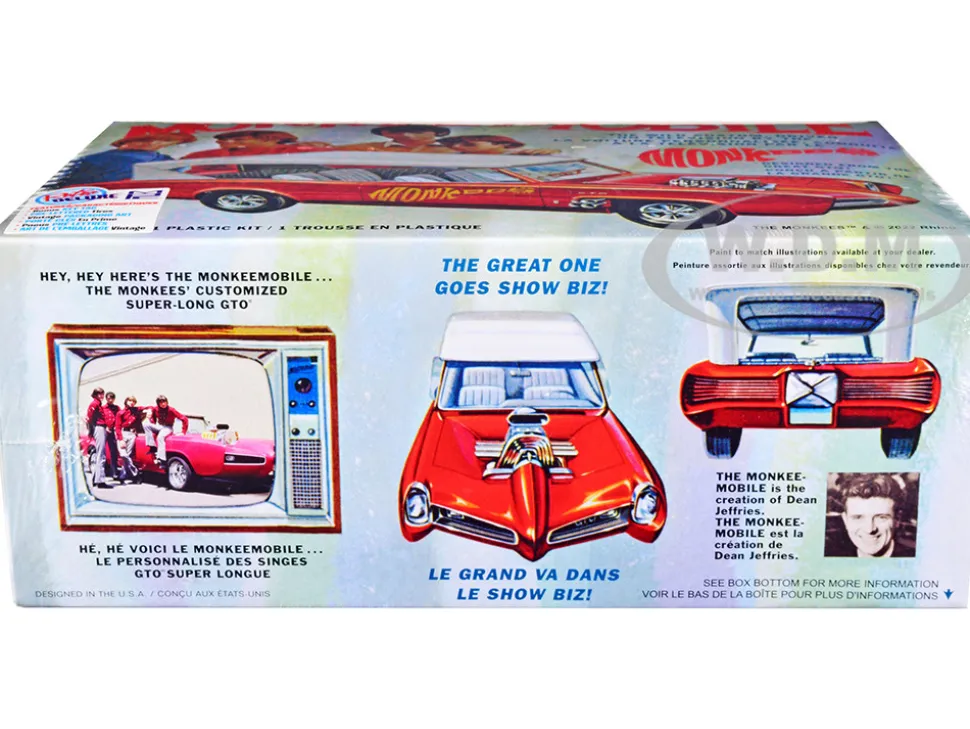 Skill 2 Model Kit Monkeemobile The Monkees 1966-1968 TV Series 1/25 Scale Model Car MPC MPC996M