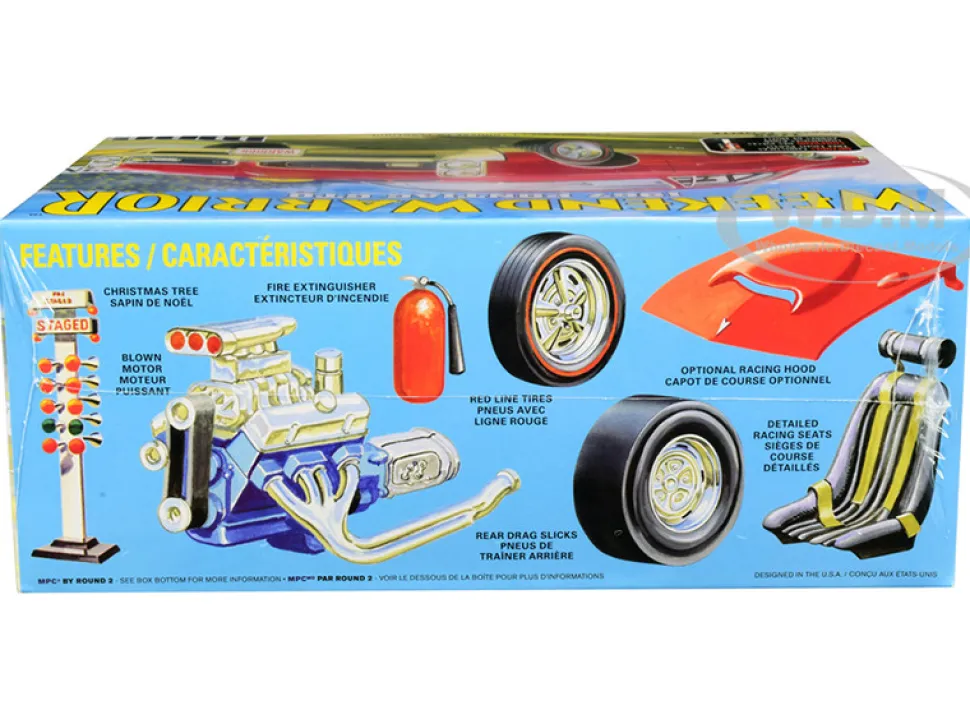 Skill 3 Model Kit 1967 Pontiac GTO Weekend Warrior 3 in 1 Kit 1/25 Scale Model MPC MPC918 M