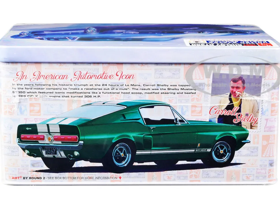 Skill 2 Model Kit 1967 Shelby Mustang GT350 USPS United States Postal Service Auto Art Stamp Series 1/25 Scale Model AMT AMT1356