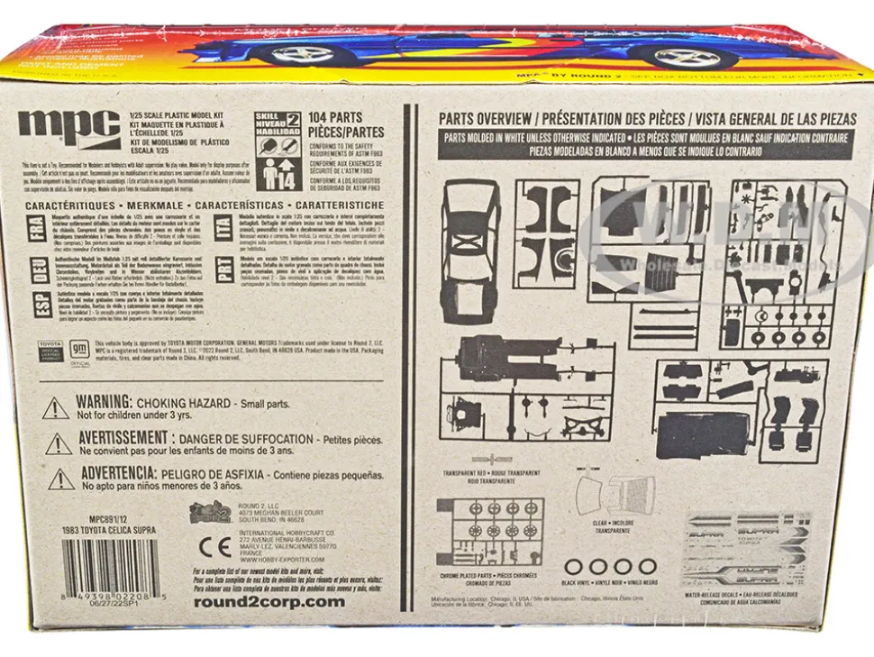 Skill 2 Model Kit 1983 Toyota Celica Supra 1/25 Scale Model Car MPC MPC891