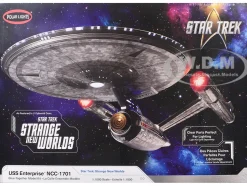 Skill 2 Model Kit USS Enterprise NCC-1701 Spacecraft "Star Trek: Strange New Worlds" (2022-Current) TV Series 1/1000 Scale Model by Polar Lights