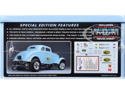 Skill 2 Model Kit 1933 Willys Gasser "Ohio George" with Collectible Tin Packaging 1/25 Scale Model by AMT