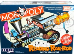 Skill 1 Snap Model Kit Reading Rail Rod Custom Locomotive Monopoly 1/25 Scale Model MPC MPC945M