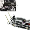 Skyline C210 "Bosozoku Style" RHD (Right Hand Drive) #210 Matt Black and Silver 1/64 Diecast Model Car by Pop Race