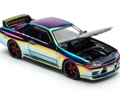 Skyline GT-R (BNR32) RHD (Right Hand Drive) Chameleon Chrome with Carbon Hood