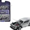 Skyline KPGC110 "Kenmeri" RHD (Right Hand Drive) Raw Metal "Enigma Exclusive Edition" 1/64 Diecast Model Car by Pop Race
