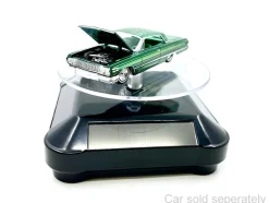 3 5 Solar Rotating Display Stand with Black Base for 1/64 Scale Model Cars 002-BK