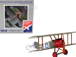 Sopwith FI Camel Fighter Aircraft Captain Arthur Roy Brown Royal Air Force 1/63 Diecast Model Airplane Postage Stamp PS5350-2