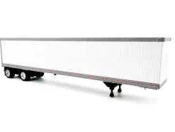 53' Spread Axle Dry Van Trailer White 1/87 (HO) Plastic Model Car by HO Logistics