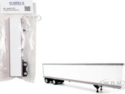 53' Spread Axle Dry Van Trailer White 1/87 (HO) Plastic Model Car by HO Logistics