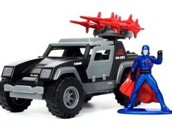 Stinger with Missile Launcher Cobra Commander Diecast Figurine G.I. Joe Hollywood Rides Series 1/32 Diecast Model Car Jada 33085