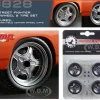 Street Fighter Mag Wheel Tire Set of 4 pieces from 1970 Plymouth RoadRunner The Hammer Fast & Furious Movie 1/18 GMP 18828
