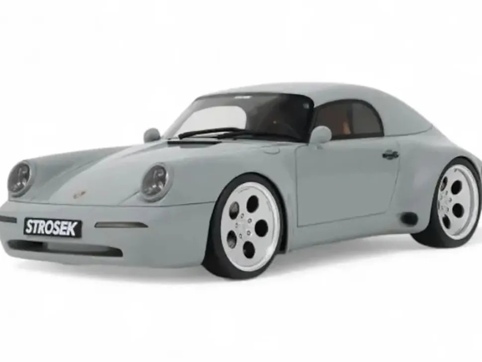2023 Strosek Mega 30 Speedster (Porsche 911) Classic Gray 1/18 Model Car by GT Spirit
