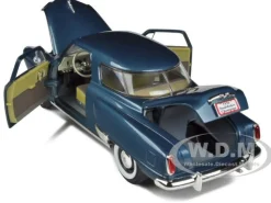 1950 Studebaker Champion Blue 1/18 Diecast Car Model Road Signature 92478
