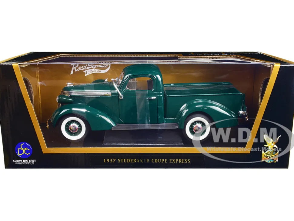 1937 Studebaker Pickup Express Green 1/18 Diecast Model Car Road Signature 92458
