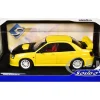 2003 Subaru Impreza WRX STI RHD (Right Hand Drive) Yellow with Carbon Hood 1/18 Diecast Model Car by Solido