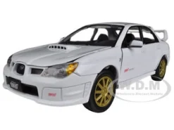 Subaru Impreza WRX STI White 1/24 Diecast Car Model Motormax 73330