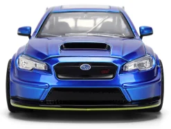 2016 Subaru WRX STI Widebody Blue Metallic "JDM Tuners" Series 1/24 Diecast Model Car by Jada