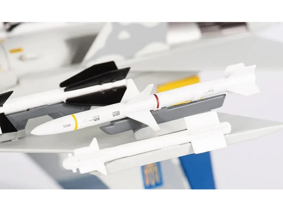 Sukhoi Su-27 Flanker Aircraft "Ukraine War" (2023) Ukrainian Air Forces 1/72 Diecast Model by JC Wings