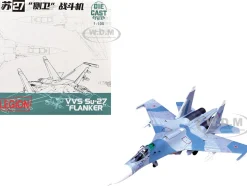 Sukhoi Su-27 Flanker-B Aircraft "Blue 388, Paris Air Show" (1989) Soviet Air Force 1/100 Diecast Model Airplane by Legion