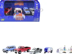 Summer Cookout Diorama Set of 7 pieces 1/64 Diecast Model Cars by Greenlight