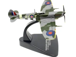 Supermarine Spitfire Mk IXE Fighter Aircraft 21 T 443 Squadron 127 Wing Belgium 1945 Royal Canadian Air Force Oxford Aviation Series 1/72 Diecast Model Airplane Oxford Diecast AC098