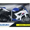 2008 Suzuki GSX-R1000 Blue Bike Motorcycle 1/12 New Ray 57003