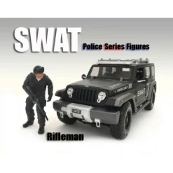 SWAT Team Rifleman Figure For 1:24 Scale Models American Diorama 77470