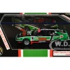 1984 Toyota Celica Supra #16 "Castrol Livery" Black and Green with Graphics 1/64 Diecast Model Car by Paragon Models